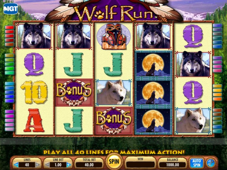 Wolf Run IGT video slot