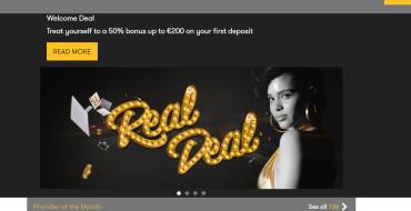 50% Match Bonus up to €200 in Inter Casino: welcome bonus intercasino