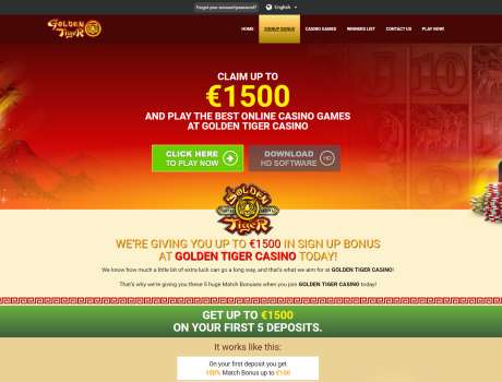 golden tiger casino text scam