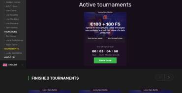 Winz Casino: Турниры