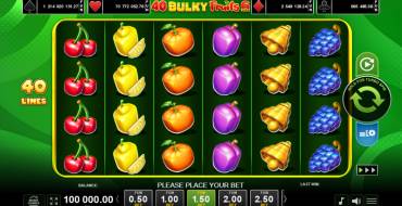 40 Bulky Fruits 6 Reels: Игровой автомат