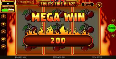 777 – Fruits Fire Blaze: Выигрыши