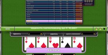 Aces and Faces Poker: Выигрыш