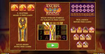 Anubis Rising: Уникальные функции