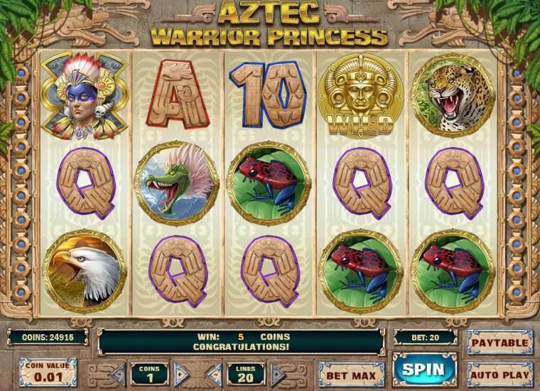 Слот Aztec Warrior Princess играть бесплатно