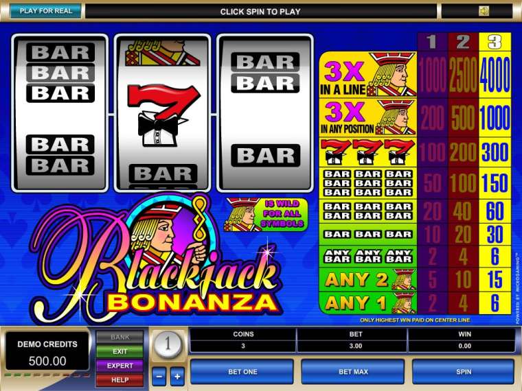 Слот Blackjack Bonanza играть бесплатно