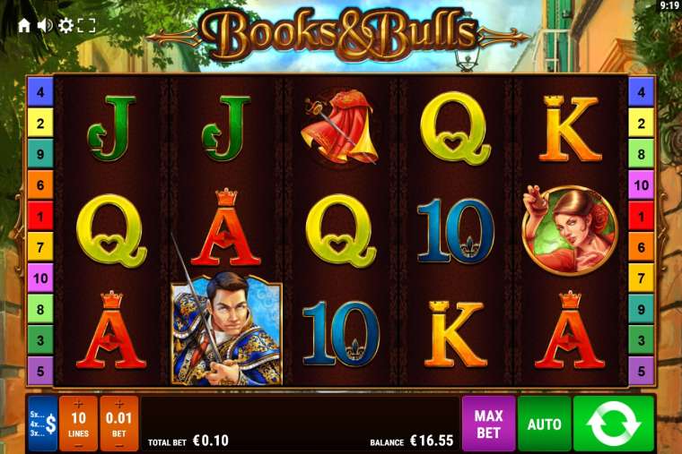 Онлайн слот Books and Bulls играть