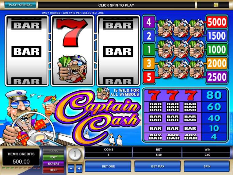 Слот Captain Cash  играть бесплатно