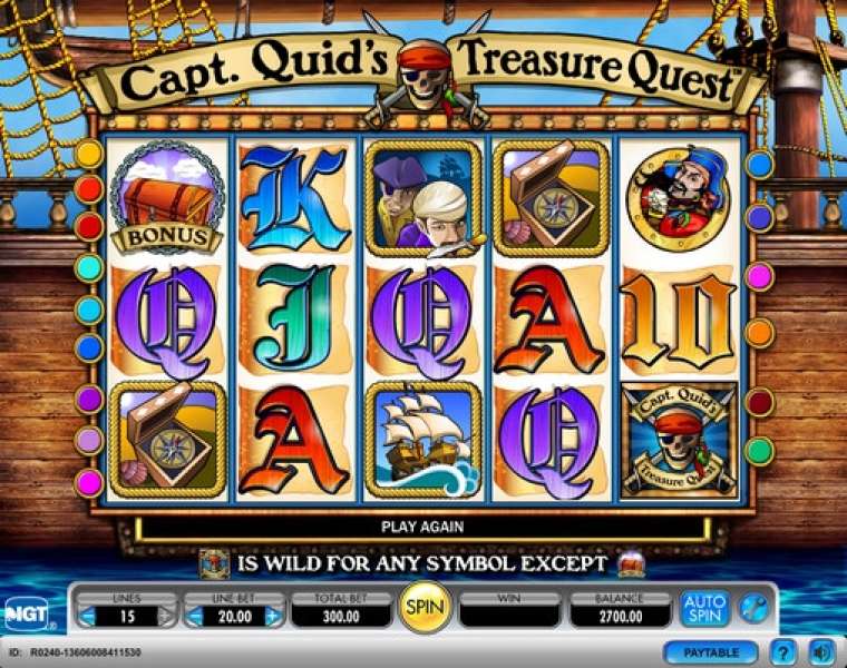 Слот Captain Quid’s Treasure Quest играть бесплатно