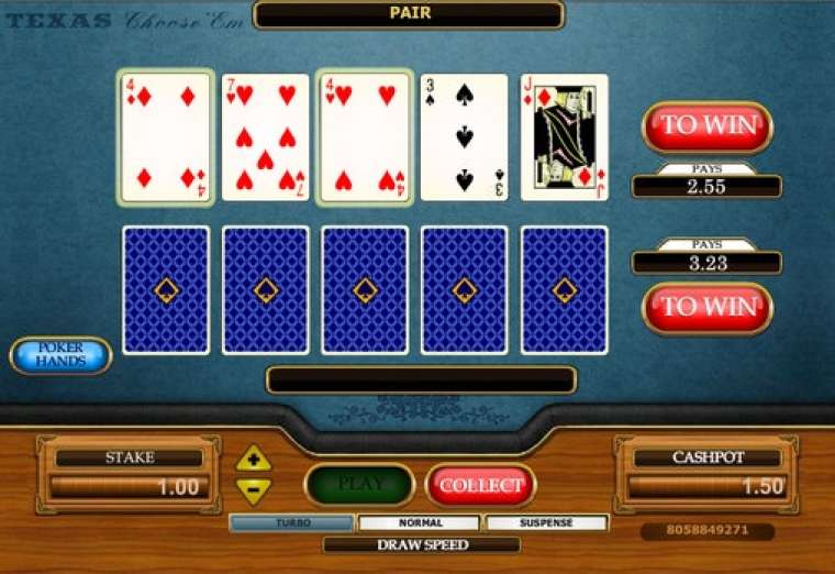 Слот Choose ‘Em Poker играть бесплатно