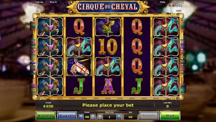 Слот Cirque du Cheval играть бесплатно