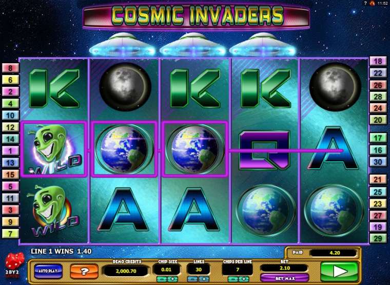 Слот Cosmic Invaders играть бесплатно
