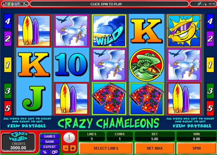 Слот Crazy Chameleons играть бесплатно