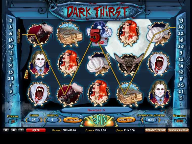 Онлайн слот Dark Thirst играть