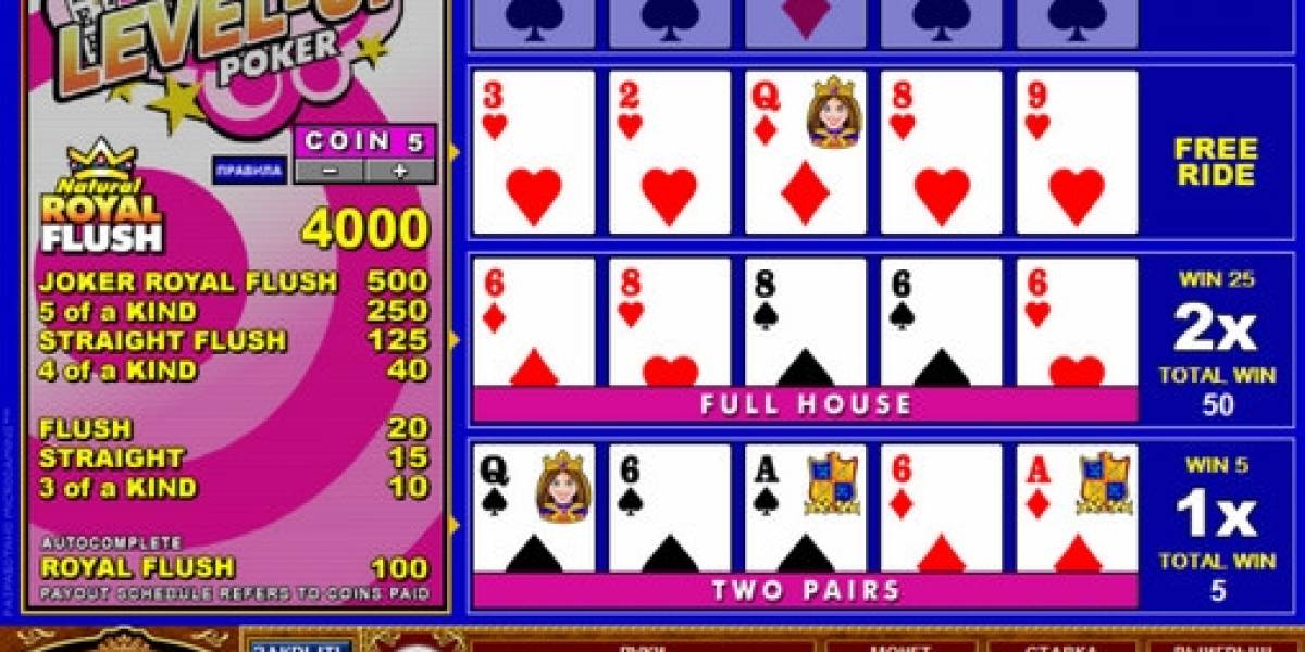 Видео-пекер Double Joker Level-Up Poker