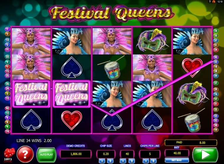 Онлайн слот Festival Queens играть