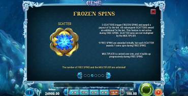 Frozen Gems: Фриспины