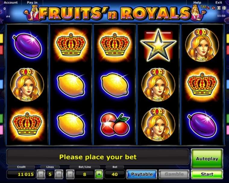 Слот Fruits and Royals играть бесплатно