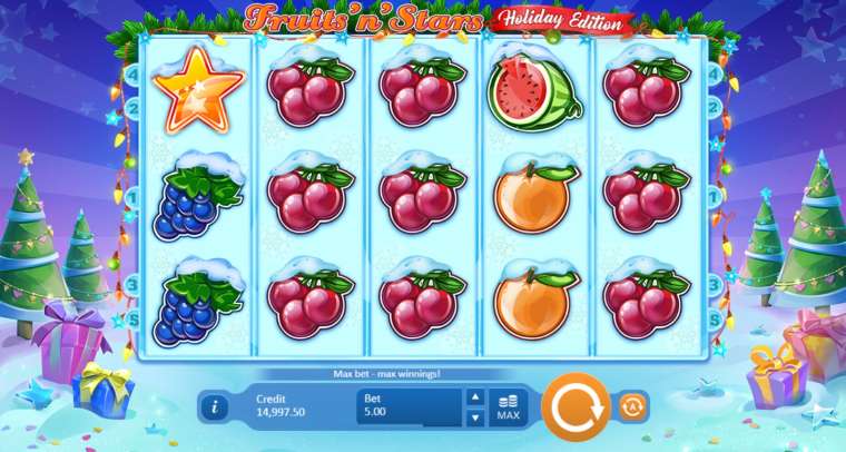 Слот Fruits ‘n’ Stars: Holiday Edition играть бесплатно