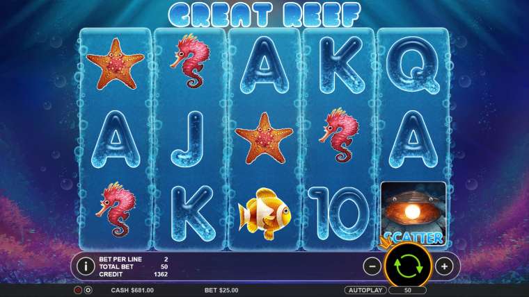 Слот Great Reef играть бесплатно