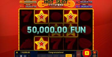 Hot Slot: 777 Stars Extremely Light: Выигрыши