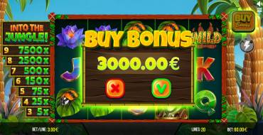 Into The Jungle Bonus Buy: Бонусы