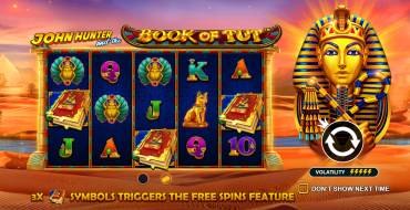 John Hunter and the Book of Tut: Игровой автомат