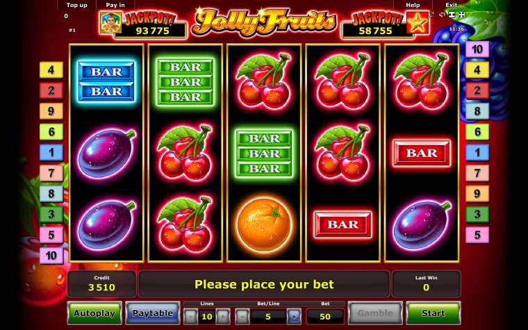 Слот Jolly Fruits играть бесплатно