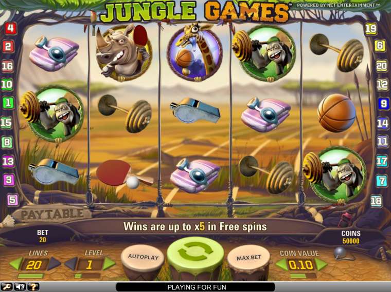 Слот Jungle Games играть бесплатно