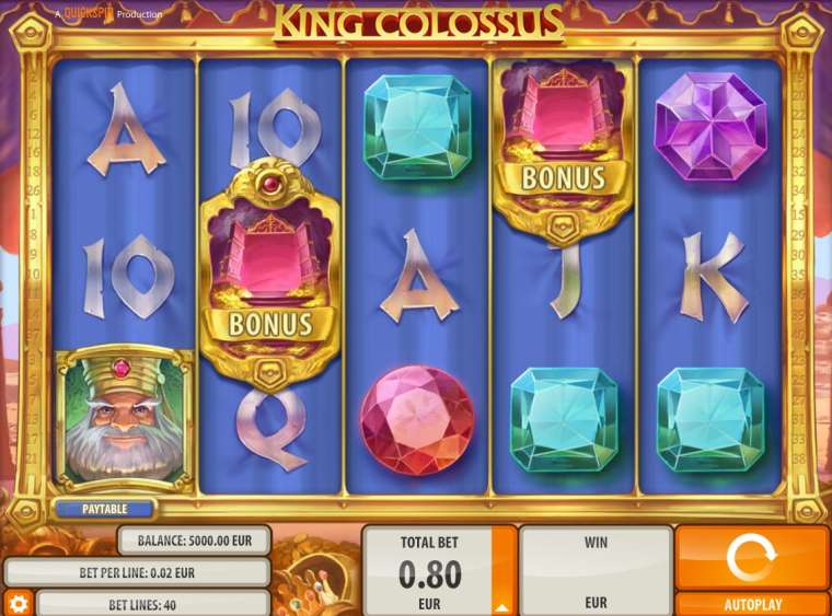 Слот King Colossus играть бесплатно