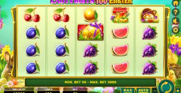 Lady Fruits 100 Easter: Игровой автомат