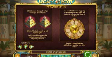 Legacy of Egypt: Бонусные игры