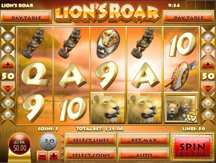 Слот Lion’s Roar играть бесплатно