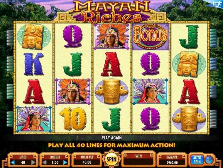 Слот Mayan Riches играть бесплатно