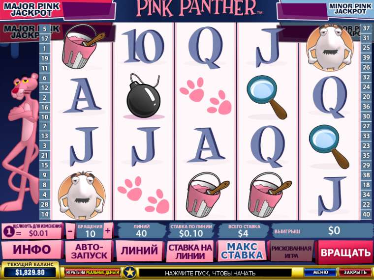 Слот Pink Panther  играть бесплатно