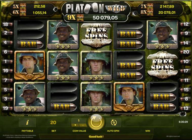 Слот Platoon Wild играть бесплатно