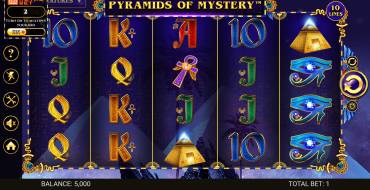 Pyramids of Mystery: Игровой автомат