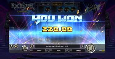 RockStar World Tour Hold&Win: Выигрыши