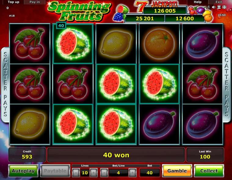 Слот Spinning Fruits играть бесплатно