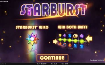 Игровой автомат Starburst