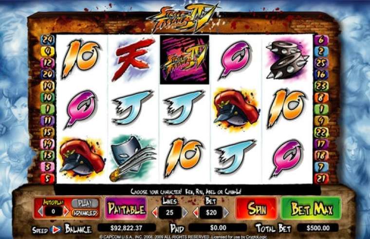 Слот Street Fighter IV играть бесплатно