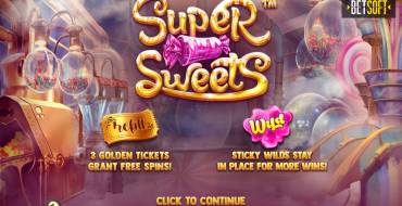 Super Sweets: Игровой автомат Super Sweets Betsoft