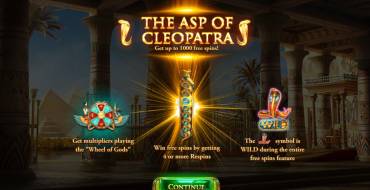 The Asp of Cleopatra: Персонаж