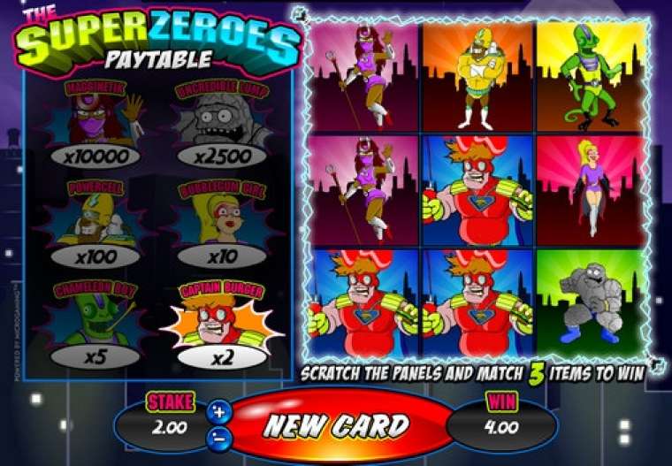 Слот The Super Zeroes играть бесплатно