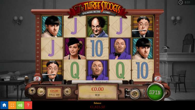 Слот The Three Stooges: Disorder in the Court играть бесплатно