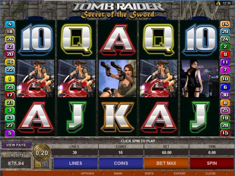 Слот Tomb Raider II: Secret of the Sword играть бесплатно