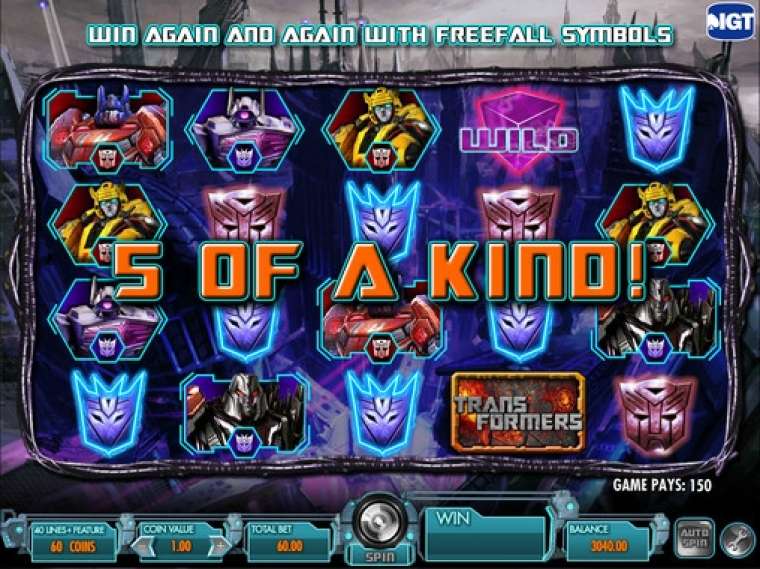 Слот Transformers: Battle for Cybertron играть бесплатно